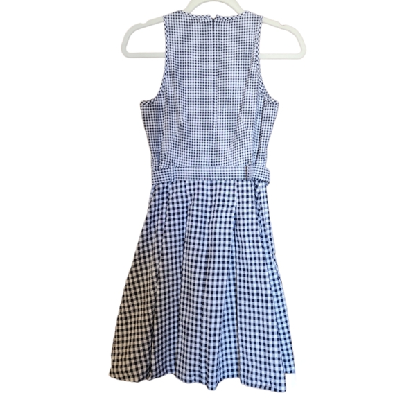 MICHAEL Michael Kors Black & White Seersucker Mixed Gingham Dress Size 2 - Picture 8 of 15